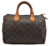 Authentic Louis Vuitton Monogram Speedy 25 Boston Hand Bag M41528 LV 1578K