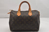 Authentic Louis Vuitton Monogram Speedy 25 Boston Hand Bag M41528 LV 1578K