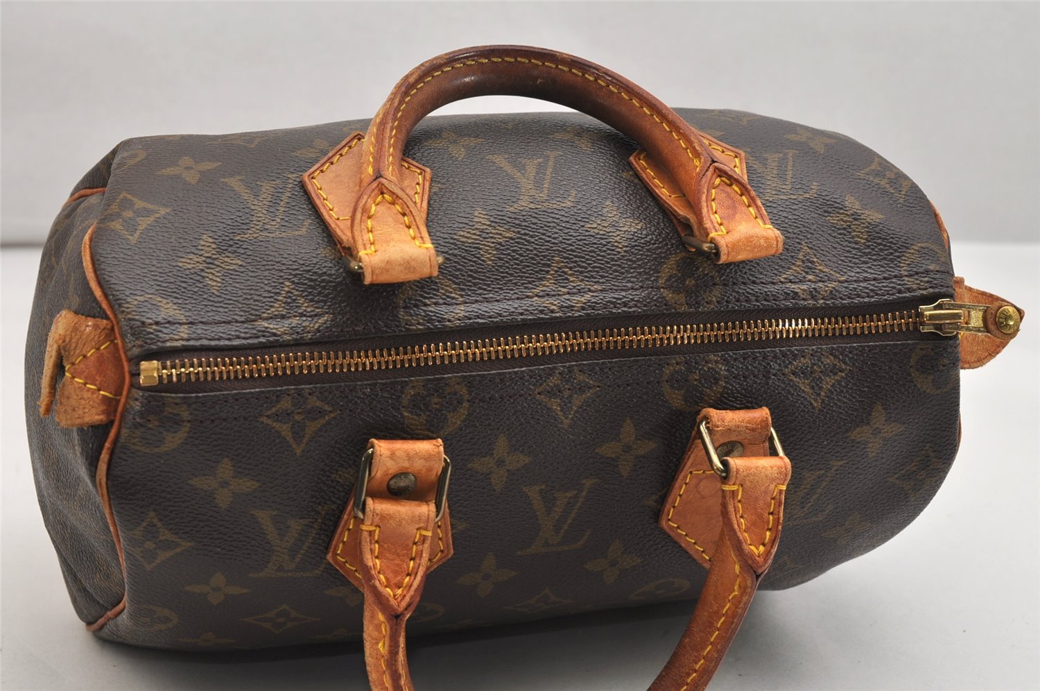 Authentic Louis Vuitton Monogram Speedy 25 Boston Hand Bag M41528 LV 1578K