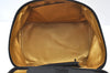 Authentic Gianni Versace Sunburst Flower Vanity Bag PVC Leather Yellow 1579I