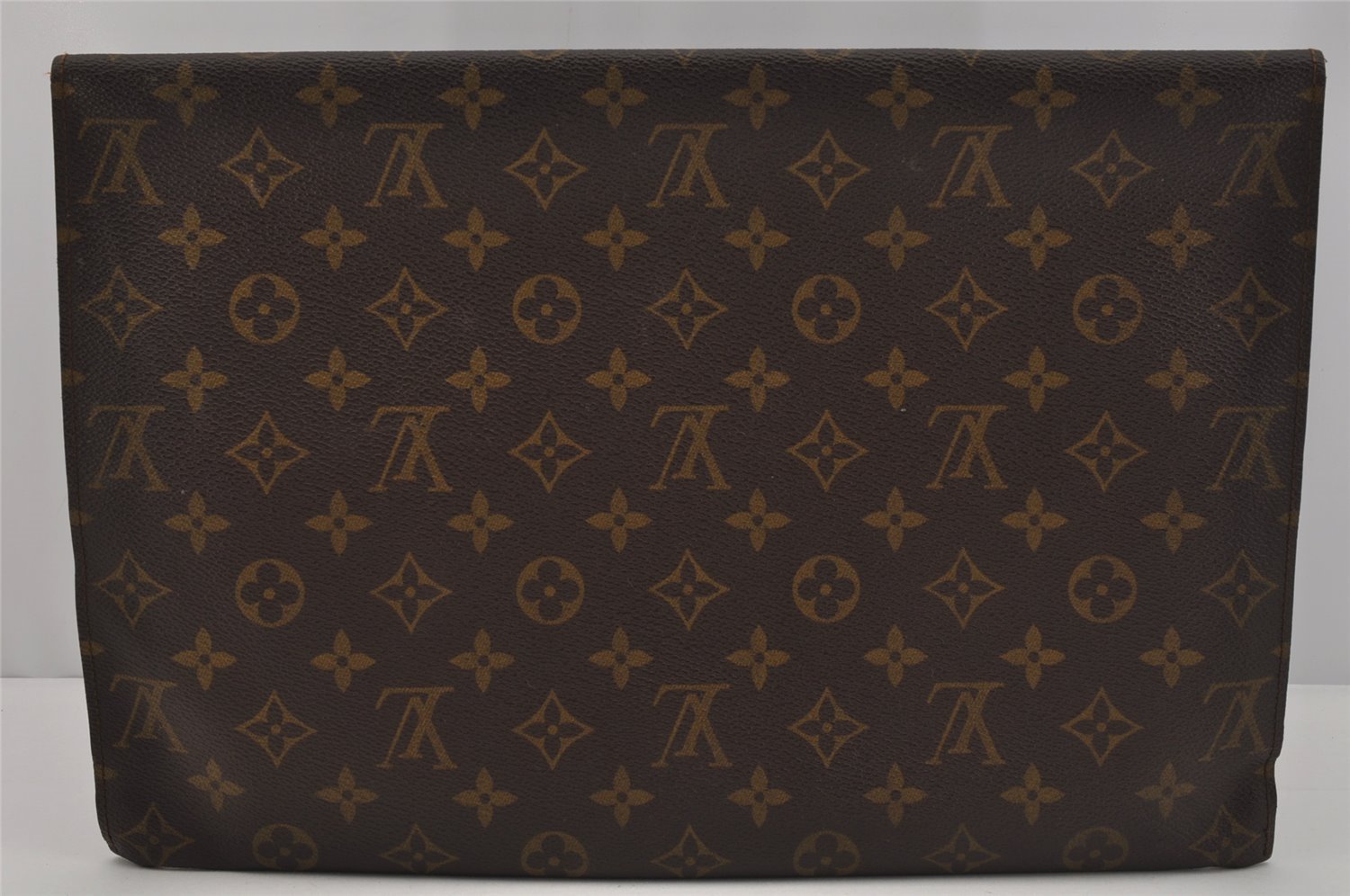 Authentic Louis Vuitton Monogram Poche Plate Documents Case M53522 LV 1581J