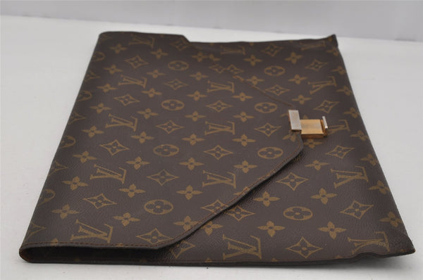 Authentic Louis Vuitton Monogram Poche Plate Documents Case M53522 LV 1581J