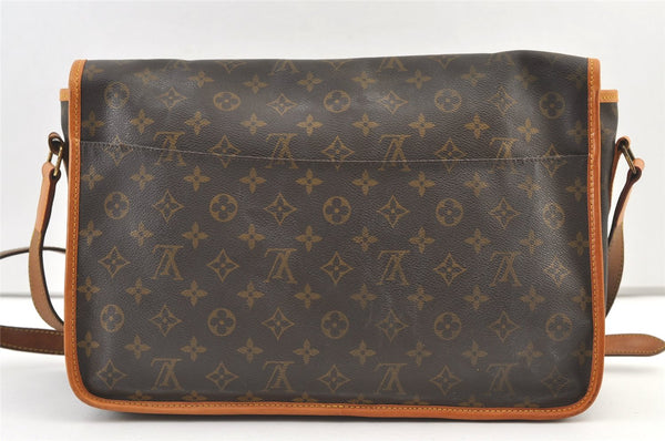 Authentic Louis Vuitton Monogram Gibeciere GM Shoulder Cross Bag M42246 LV 1581K