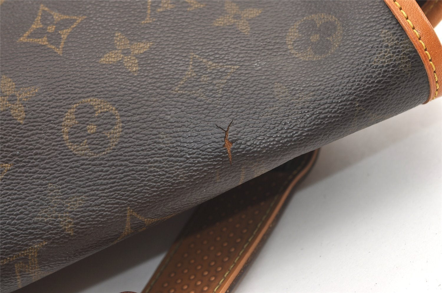 Authentic Louis Vuitton Monogram Gibeciere GM Shoulder Cross Bag M42246 LV 1581K