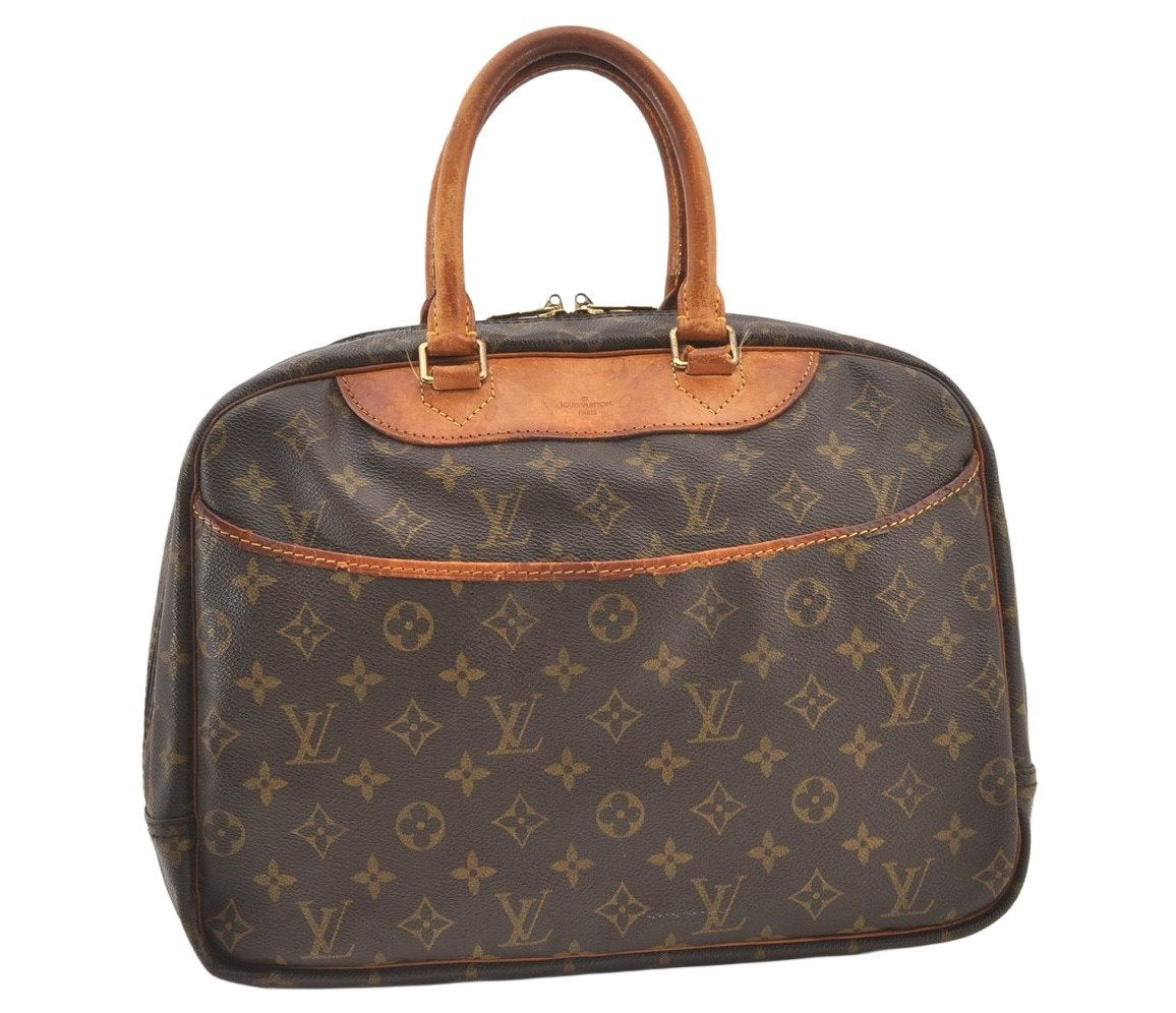 Authentic Louis Vuitton Monogram Deauville Hand Bag M47270 LV 1582K