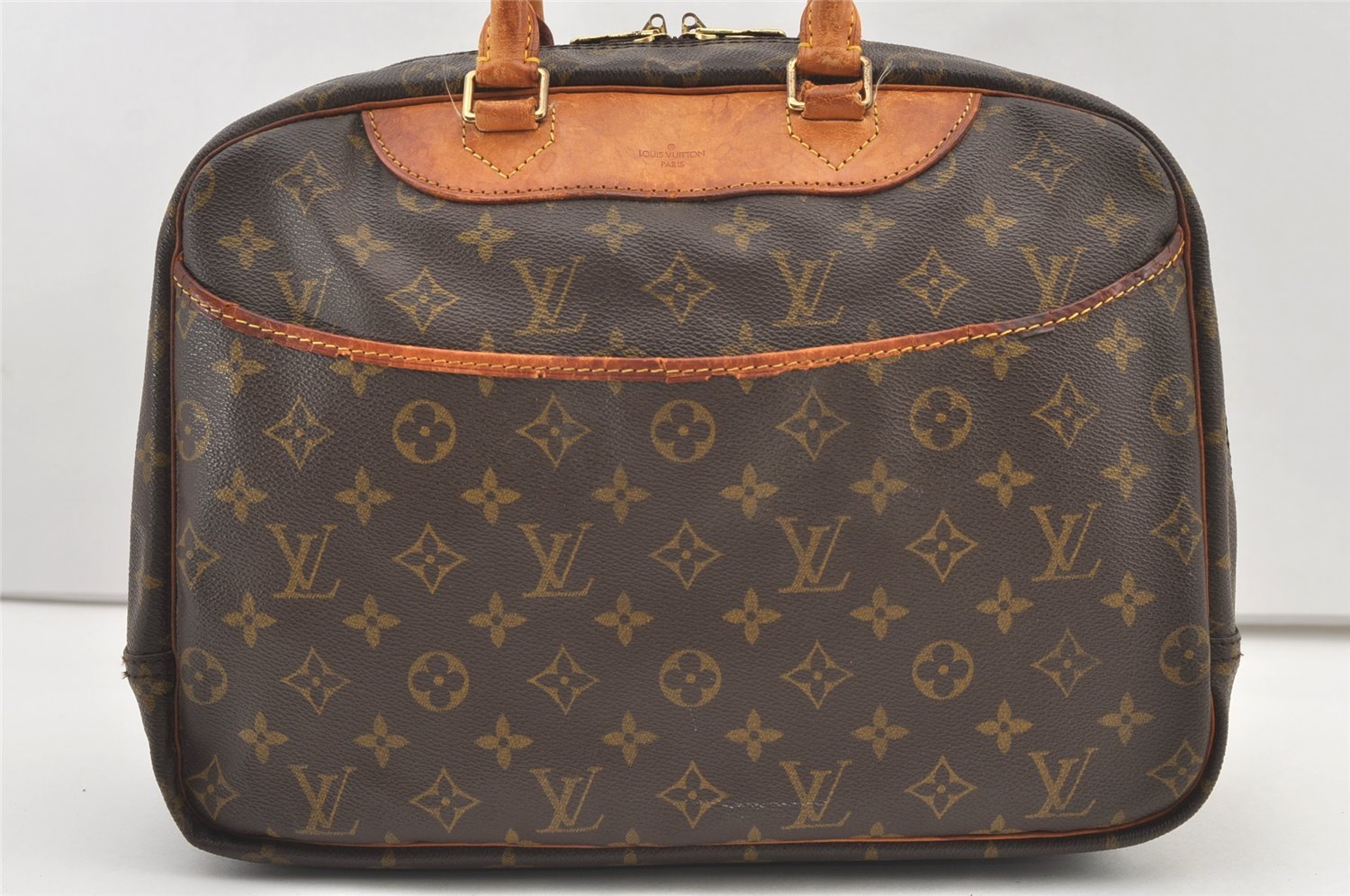 Authentic Louis Vuitton Monogram Deauville Hand Bag M47270 LV 1582K