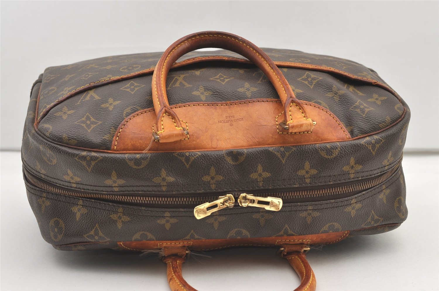 Authentic Louis Vuitton Monogram Deauville Hand Bag M47270 LV 1582K