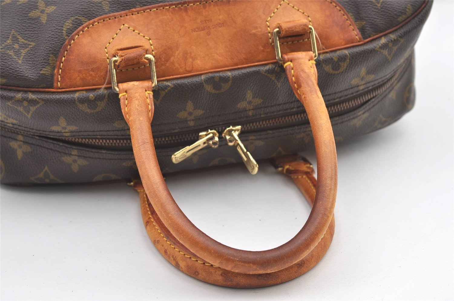 Authentic Louis Vuitton Monogram Deauville Hand Bag M47270 LV 1582K