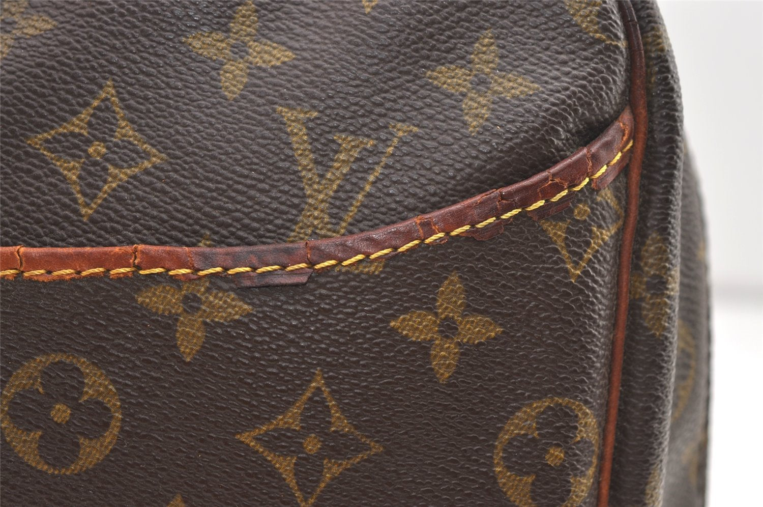 Authentic Louis Vuitton Monogram Deauville Hand Bag M47270 LV 1582K