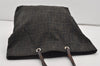 Authentic FENDI Zucca Vintage Tote Hand Bag Purse Nylon Leather Brown 1583I