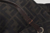 Authentic FENDI Zucca Vintage Tote Hand Bag Purse Nylon Leather Brown 1583I