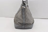 Authentic GUCCI Vintage Shoulder Tote Bag GG Neoprene Leather 241101 Gray 1583J