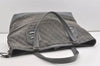 Authentic GUCCI Vintage Shoulder Tote Bag GG Neoprene Leather 241101 Gray 1583J