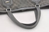 Authentic GUCCI Vintage Shoulder Tote Bag GG Neoprene Leather 241101 Gray 1583J