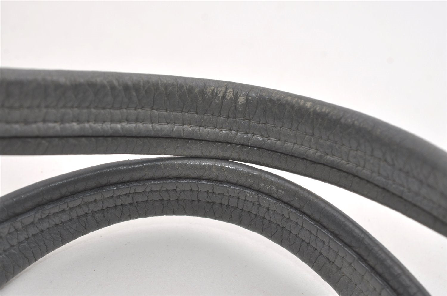 Authentic GUCCI Vintage Shoulder Tote Bag GG Neoprene Leather 241101 Gray 1583J