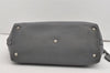 Authentic GUCCI Vintage Shoulder Tote Bag GG Neoprene Leather 241101 Gray 1583J