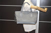 Authentic GUCCI Vintage Shoulder Tote Bag GG Neoprene Leather 241101 Gray 1583J