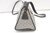 Authentic GUCCI Micro GG PVC Leather Shoulder Cross Body Bag Navy Blue 1583K