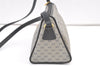 Authentic GUCCI Micro GG PVC Leather Shoulder Cross Body Bag Navy Blue 1583K