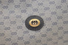 Authentic GUCCI Micro GG PVC Leather Shoulder Cross Body Bag Navy Blue 1583K
