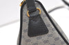 Authentic GUCCI Micro GG PVC Leather Shoulder Cross Body Bag Navy Blue 1583K
