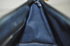 Authentic GUCCI Micro GG PVC Leather Shoulder Cross Body Bag Navy Blue 1583K