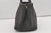 Authentic PRADA Vintage Canapa SS Denim 2Way Shoulder Hand Bag Purse Gray 1584J