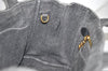 Authentic PRADA Vintage Canapa SS Denim 2Way Shoulder Hand Bag Purse Gray 1584J