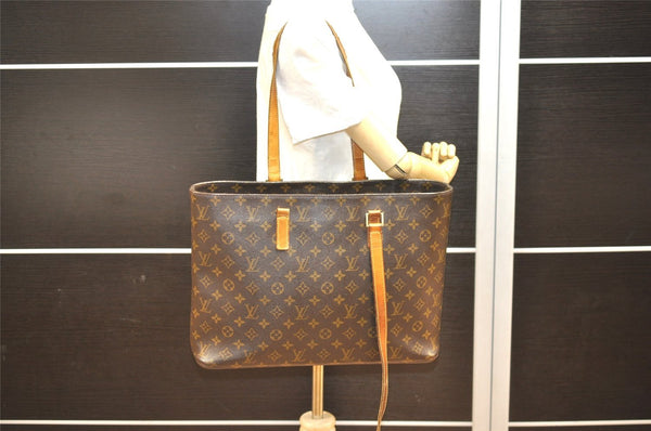 Authentic Louis Vuitton Monogram Luco Shoulder Tote Bag M51155 LV Junk 1585I