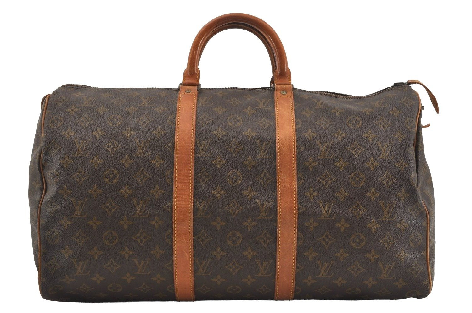 Authentic Louis Vuitton Monogram Keepall 50 Travel Boston Bag Old Model LV 1587J