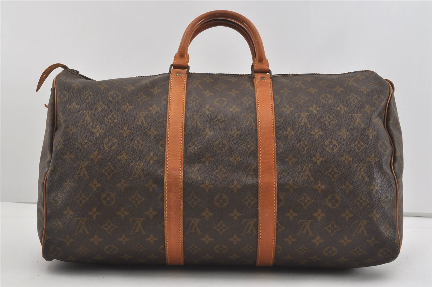 Authentic Louis Vuitton Monogram Keepall 50 Travel Boston Bag Old Model LV 1587J