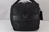 Authentic PRADA Nylon Leather 2Way Travel Boston Bag VS001S Black 1587K
