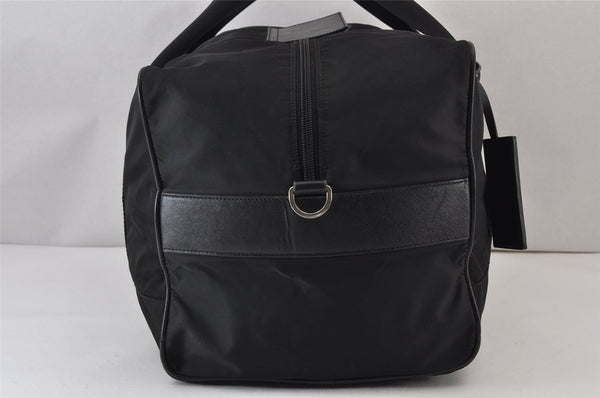 Authentic PRADA Nylon Leather 2Way Travel Boston Bag VS001S Black 1587K