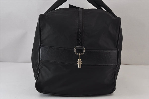 Authentic PRADA Nylon Leather 2Way Travel Boston Bag VS001S Black 1587K
