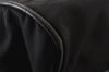 Authentic PRADA Nylon Leather 2Way Travel Boston Bag VS001S Black 1587K