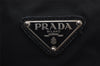 Authentic PRADA Nylon Leather 2Way Travel Boston Bag VS001S Black 1587K