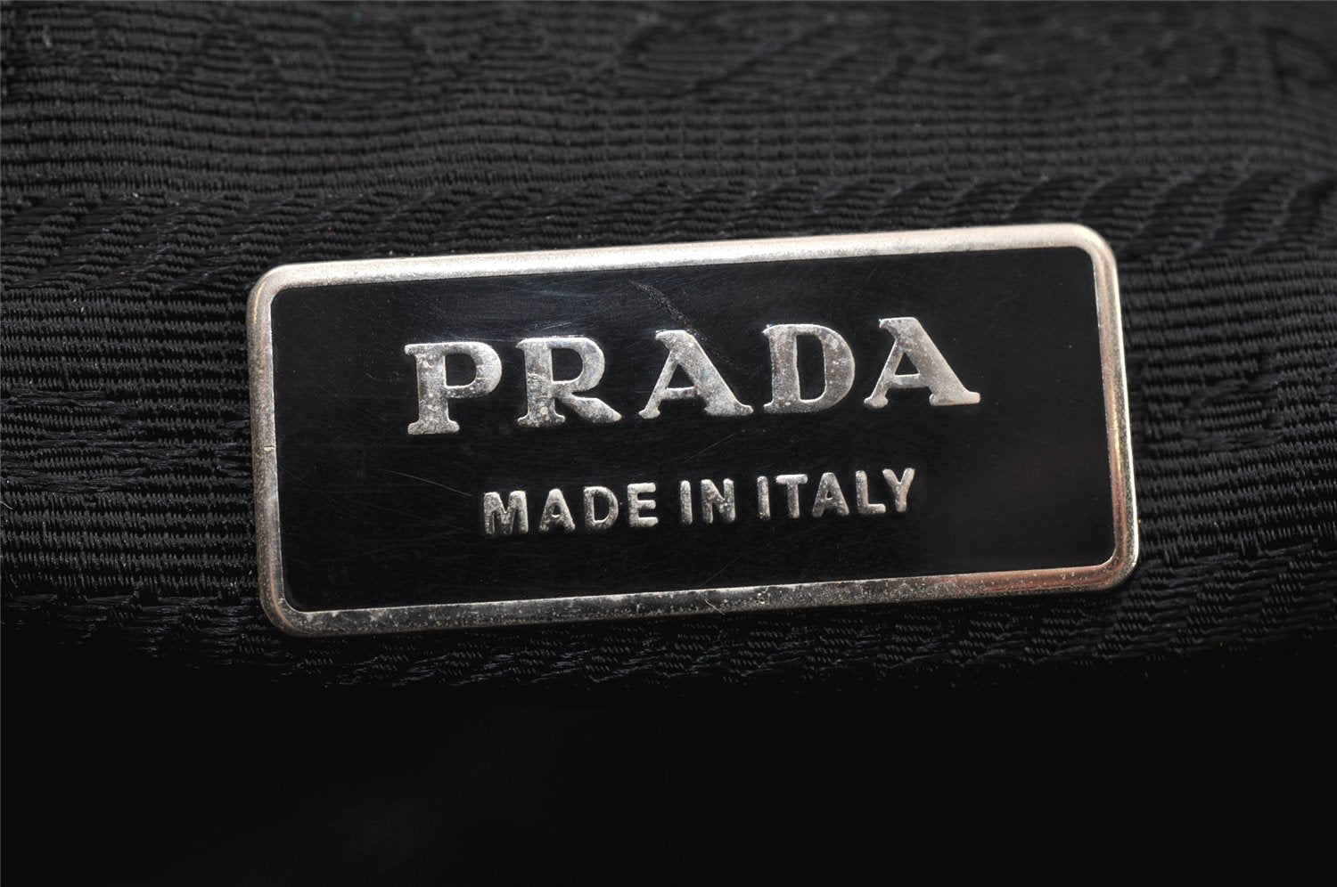 Authentic PRADA Nylon Leather 2Way Travel Boston Bag VS001S Black 1587K