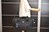 Authentic PRADA Nylon Leather 2Way Travel Boston Bag VS001S Black 1587K