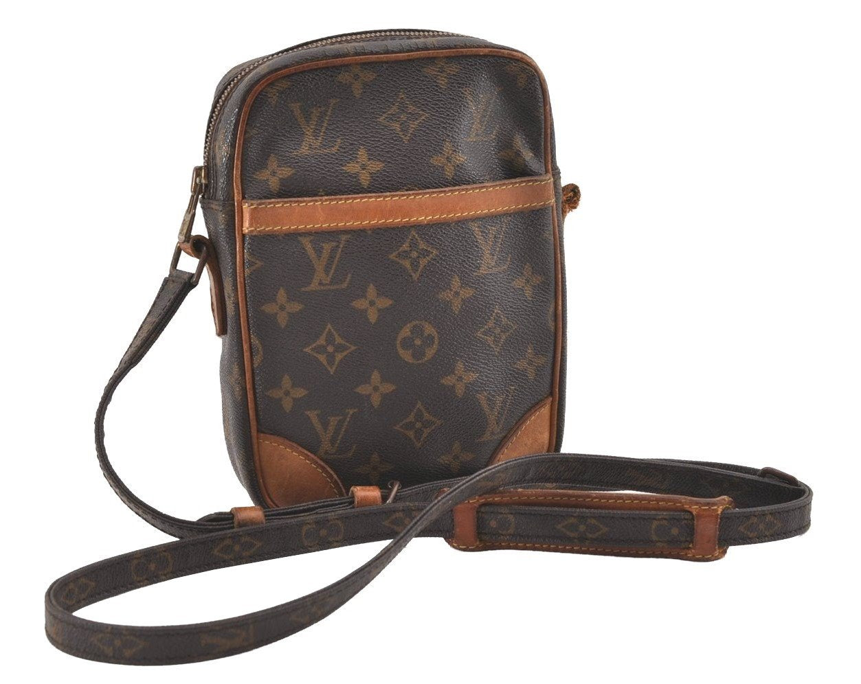 Authentic Louis Vuitton Monogram Danube Shoulder Crossbody Bag M45266 Junk 1591J