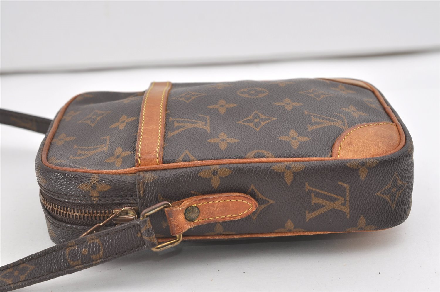 Authentic Louis Vuitton Monogram Danube Shoulder Crossbody Bag M45266 Junk 1591J