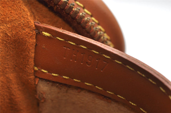 Authentic Louis Vuitton Epi Sorbonne Hand Business Bag Brown M54513 LV 1592I