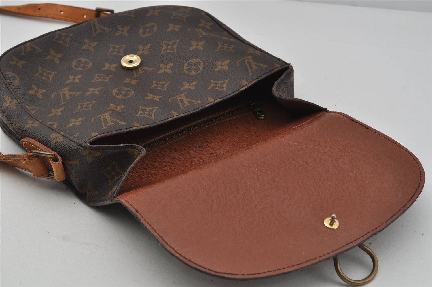 Authentic Louis Vuitton Monogram Saint Cloud GM M51242 Shoulder Bag Junk 1592J