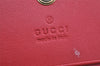 Auth GUCCI Rhinestone Cherry Bifold Wallet GG PVC Leather 476050 Brown 1593K