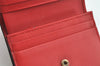 Auth GUCCI Rhinestone Cherry Bifold Wallet GG PVC Leather 476050 Brown 1593K