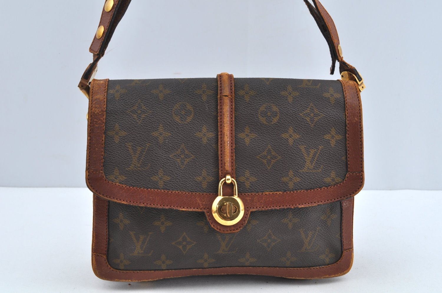 Authentic Louis Vuitton Monogram Sac Vendome Shoulder Cross Bag Old Model 1595J