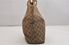 Authentic GUCCI Shoulder Tote Bag GG Canvas Leather 0021098 Brown Junk 1595K