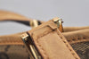 Authentic GUCCI Shoulder Tote Bag GG Canvas Leather 0021098 Brown Junk 1595K