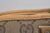 Authentic GUCCI Shoulder Tote Bag GG Canvas Leather 0021098 Brown Junk 1595K