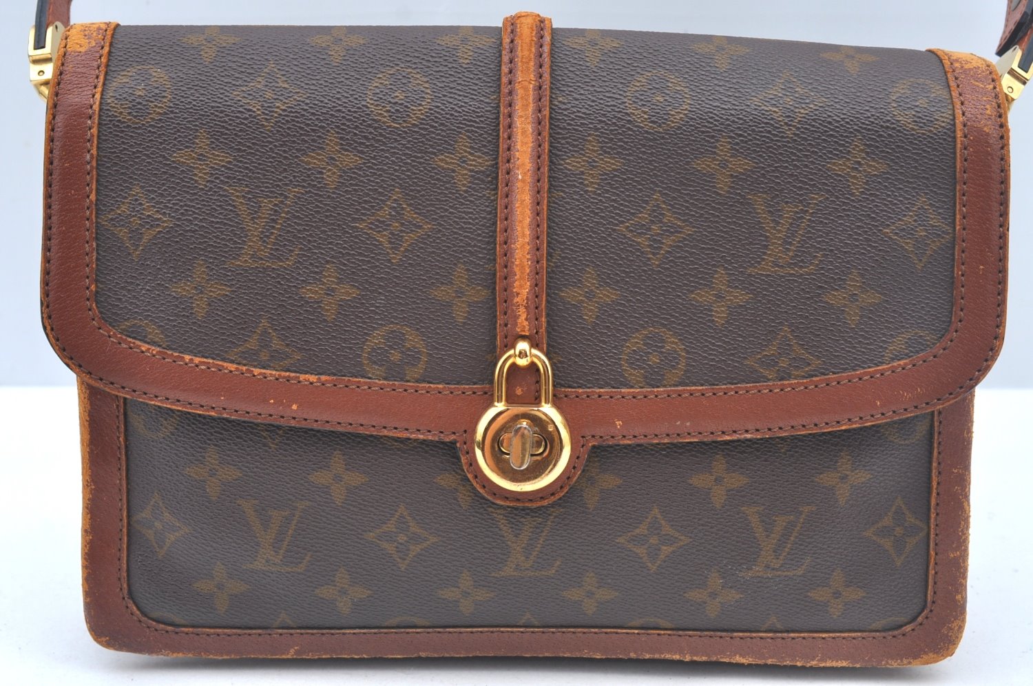 Authentic Louis Vuitton Monogram Sac Vendome Shoulder Cross Bag Old Model 1596J