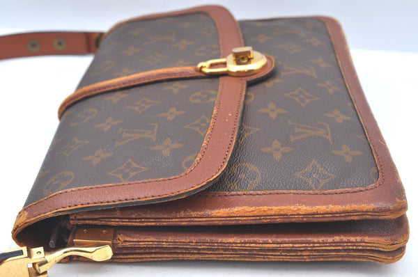 Authentic Louis Vuitton Monogram Sac Vendome Shoulder Cross Bag Old Model 1596J
